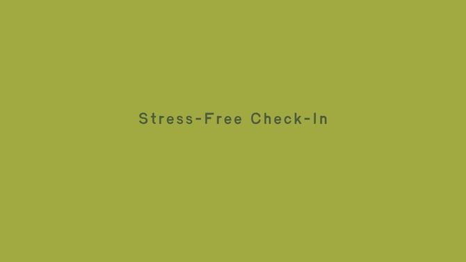 Simple and Straight Forward Guest Check in Procedure